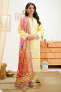 Zellbury | Unstitched 3 Piece Lawn | Embroidered Shirt Shalwar Dupatta - 1266 - House Of Hania