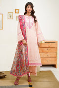 Zellbury | Unstitched 3 Piece Lawn | Embroidered Shirt Shalwar Dupatta - 1267 - House Of Hania