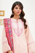 Zellbury | Unstitched 3 Piece Lawn | Embroidered Shirt Shalwar Dupatta - 1267 - House Of Hania