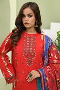 Zellbury | Unstitched 3 Piece Lawn | Embroidered Shirt Shalwar Dupatta - 1271 - House Of Hania