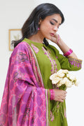 Zellbury | Unstitched 3 Piece Lawn | Embroidered Shirt Shalwar Dupatta - 1273 - House Of Hania