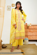 Zellbury | Unstitched 3 Piece Lawn | Embroidered Shirt Shalwar Dupatta - 1285 - House Of Hania