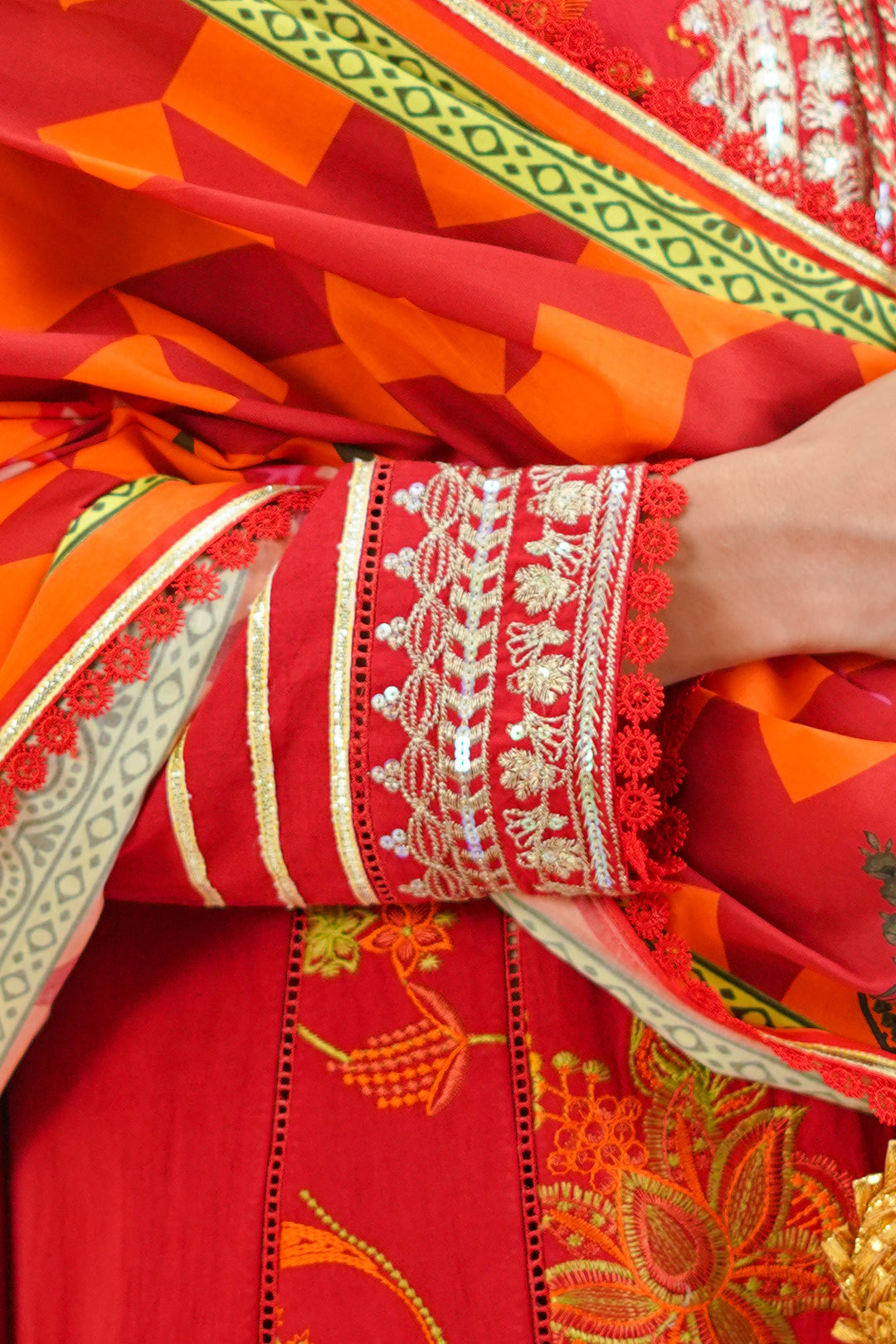 Zellbury | Unstitched 3 Piece Lawn | Embroidered Shirt Shalwar Dupatta - 1295 - House Of Hania