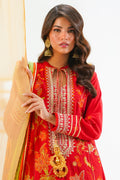 Zellbury | Unstitched 3 Piece Lawn | Embroidered Shirt Shalwar Dupatta - 1295 - House Of Hania