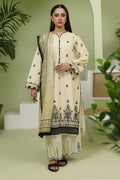 Zellbury | Unstitched 3 Piece Lawn | Embroidered Shirt Shalwar Dupatta - 1369 - House Of Hania