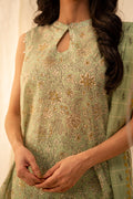 Zellbury | Unstitched 3 Piece Lawn | Shirt Shalwar Dupatta - 0027 - House Of Hania