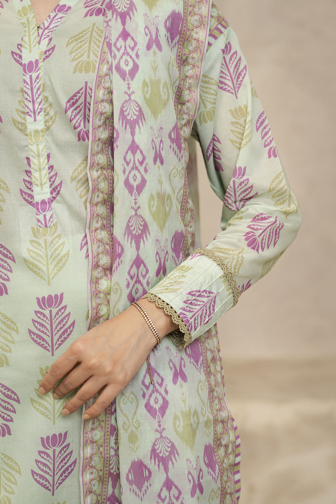 Zellbury | Unstitched 3 Piece Lawn | Shirt Shalwar Dupatta - 0028 - House Of Hania