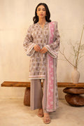Zellbury | Unstitched 3 Piece Lawn | Shirt Shalwar Dupatta - 0029 - House Of Hania