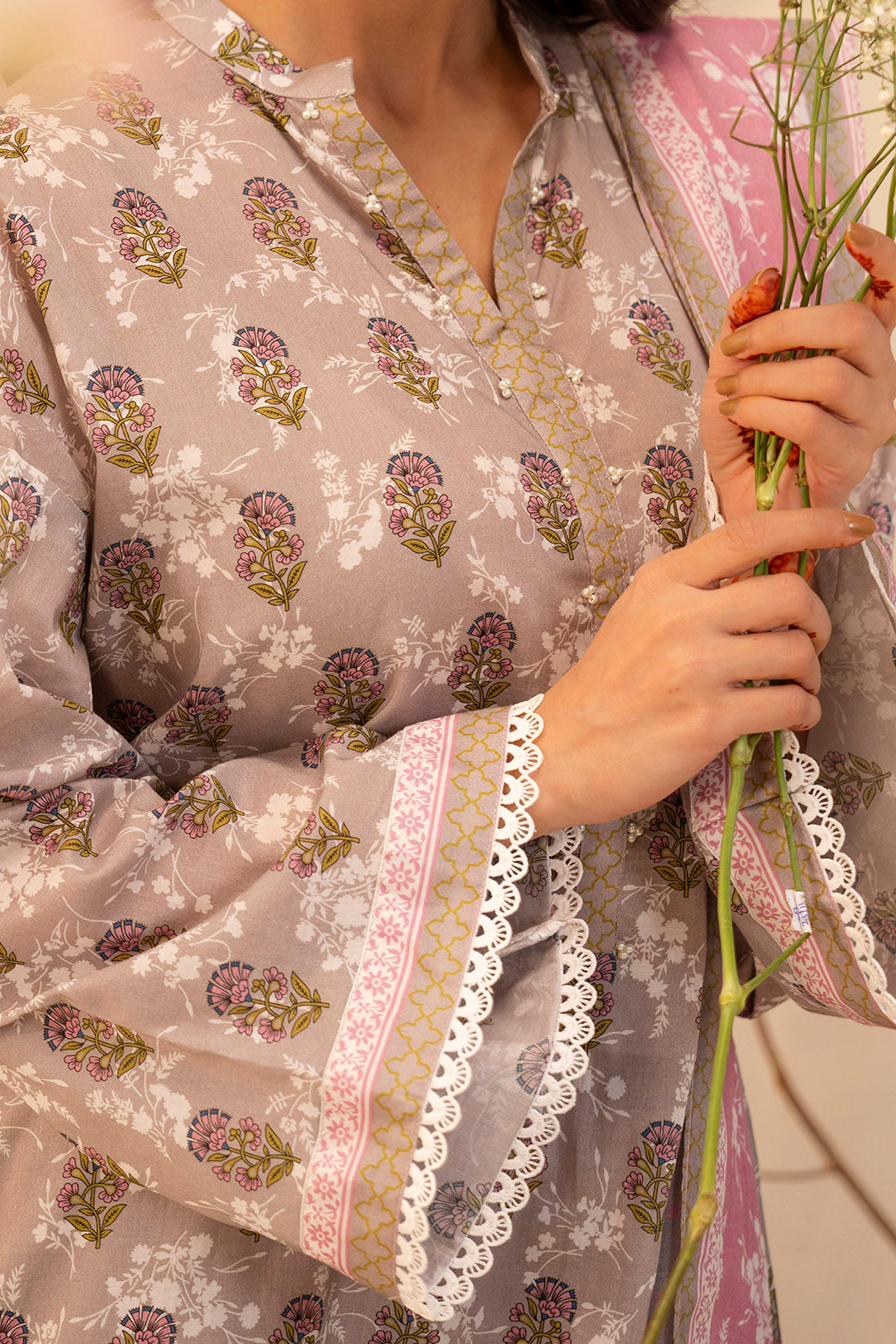 Zellbury | Unstitched 3 Piece Lawn | Shirt Shalwar Dupatta - 0029 - House Of Hania