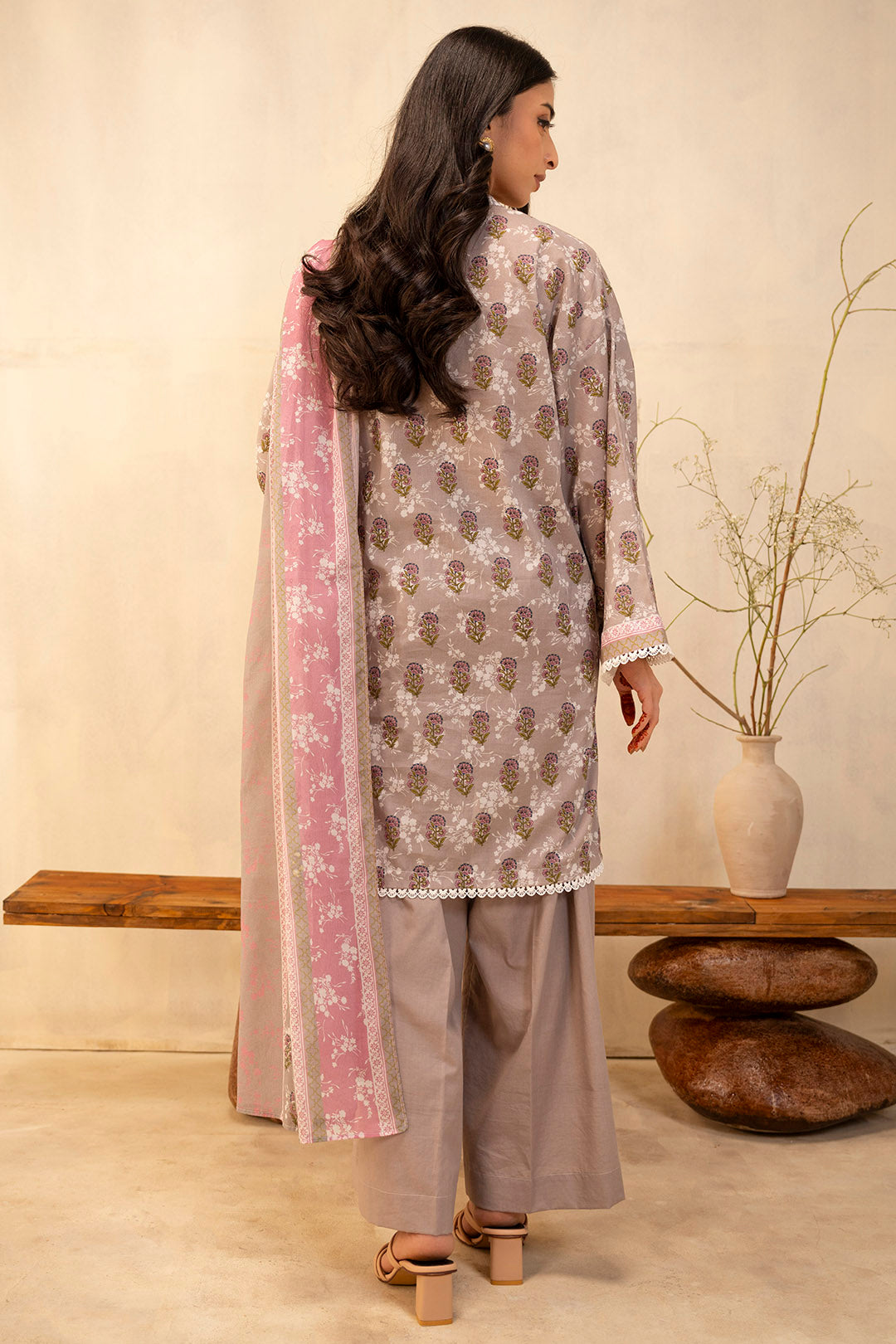 Zellbury | Unstitched 3 Piece Lawn | Shirt Shalwar Dupatta - 0029 - House Of Hania