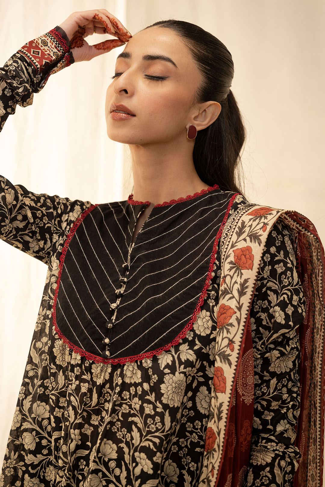 Zellbury | Unstitched 3 Piece Lawn | Shirt Shalwar Dupatta - 0030 - House Of Hania