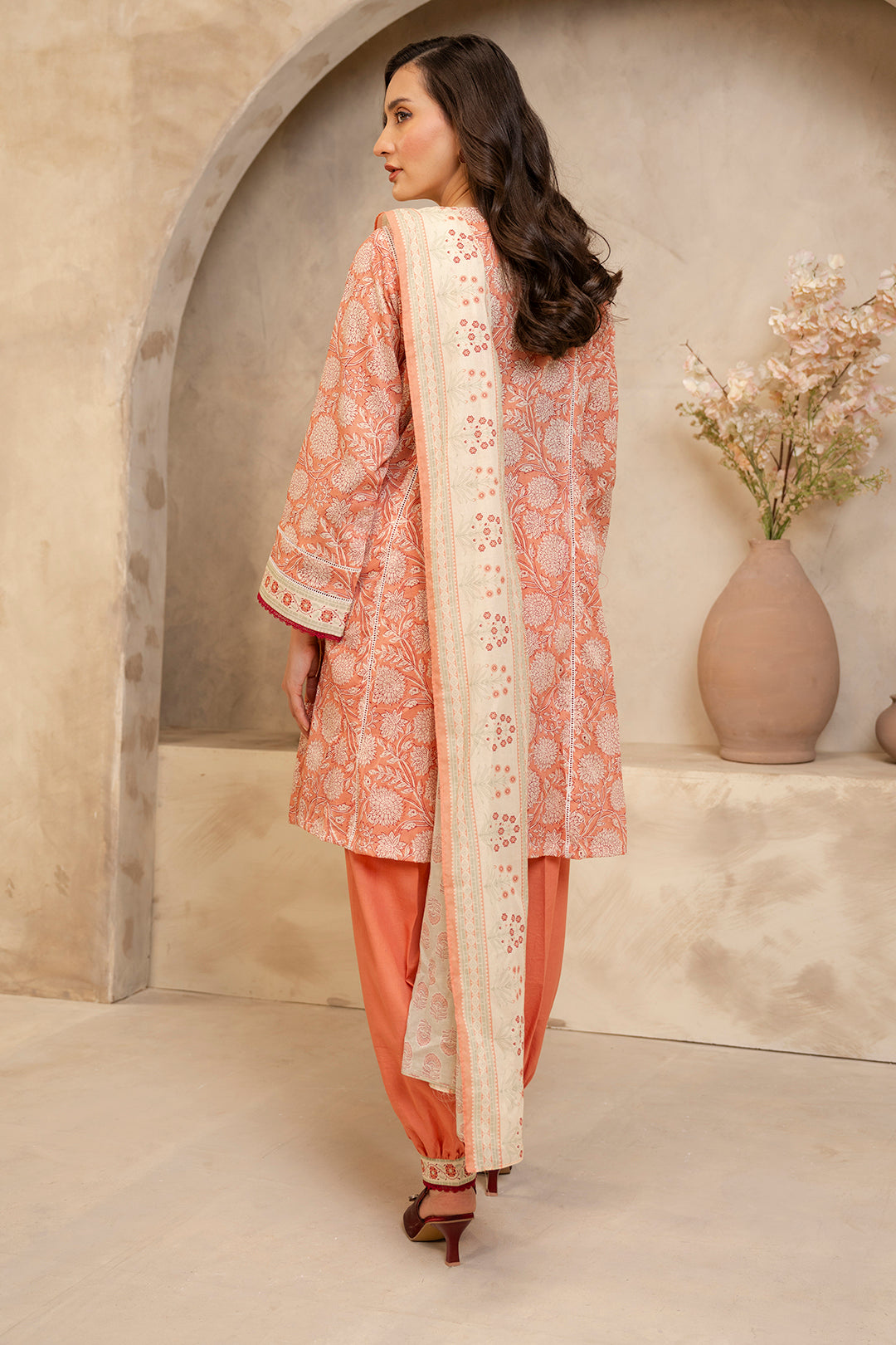 Zellbury | Unstitched 3 Piece Lawn | Shirt Shalwar Dupatta - 0032 - House Of Hania