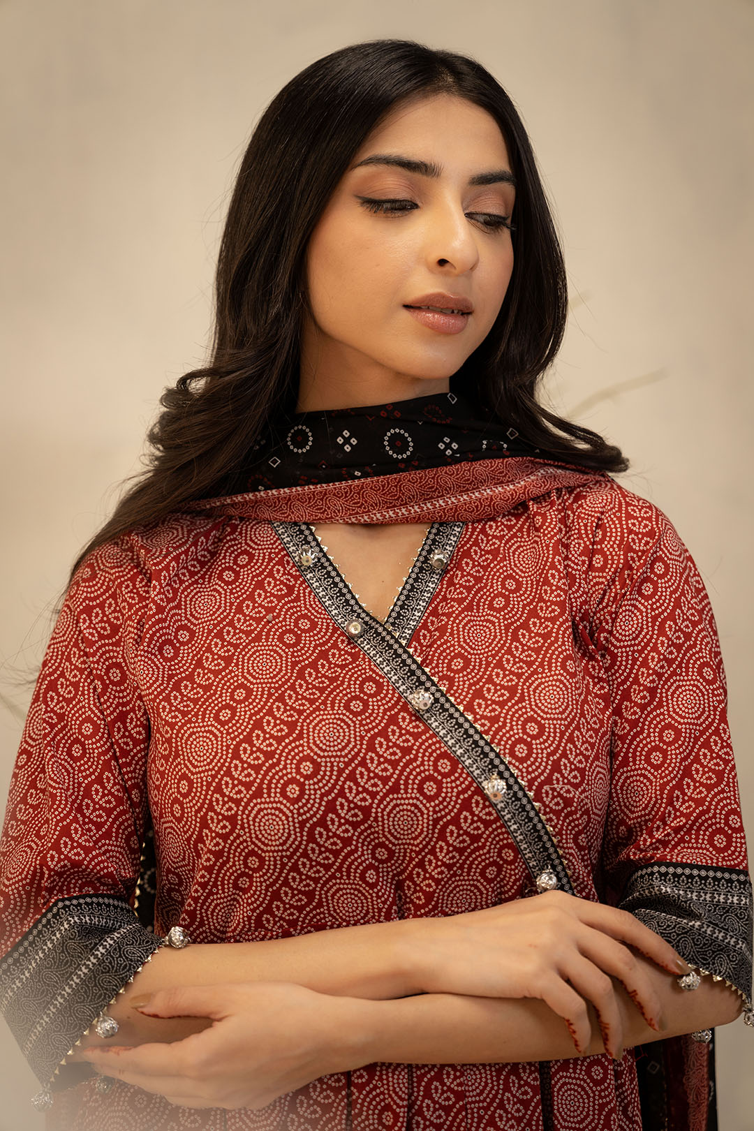 Zellbury | Unstitched 3 Piece Lawn | Shirt Shalwar Dupatta - 0033 - House Of Hania