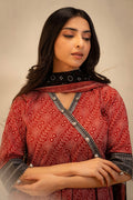 Zellbury | Unstitched 3 Piece Lawn | Shirt Shalwar Dupatta - 0033 - House Of Hania