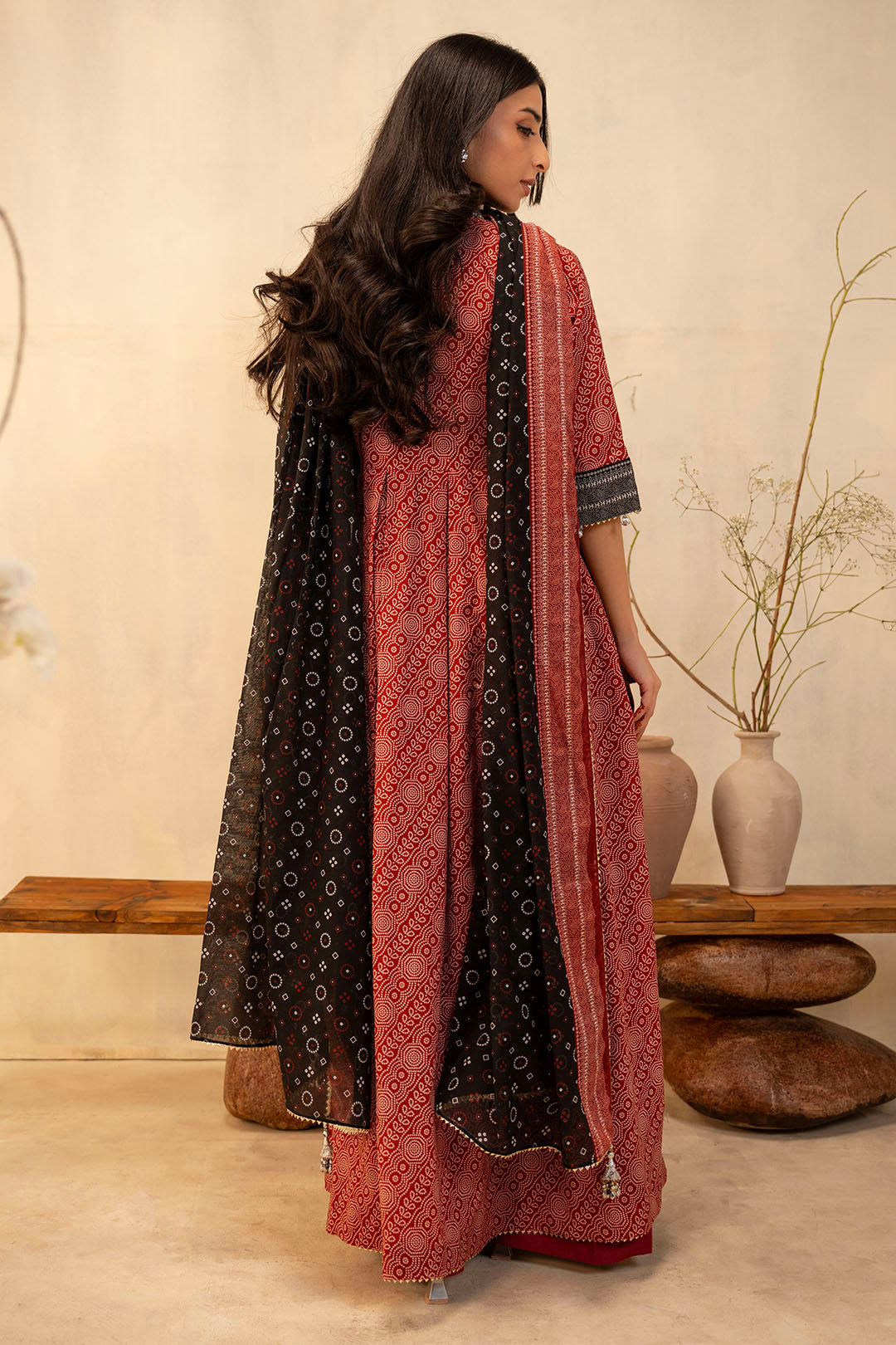 Zellbury | Unstitched 3 Piece Lawn | Shirt Shalwar Dupatta - 0033 - House Of Hania