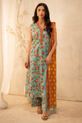Zellbury | Unstitched 3 Piece Lawn | Shirt Shalwar Dupatta - 0052 - House Of Hania