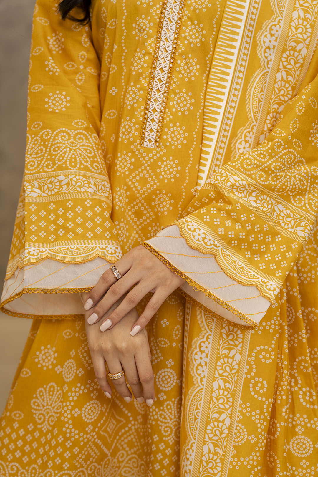 Zellbury | Unstitched 3 Piece Lawn | Shirt Shalwar Dupatta - 0056 - House Of Hania