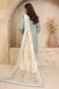 Zellbury | Unstitched 3 Piece Lawn | Shirt Shalwar Dupatta - 0058 - House Of Hania