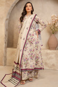 Zellbury | Unstitched 3 Piece Lawn | Shirt Shalwar Dupatta - 0059 - House Of Hania