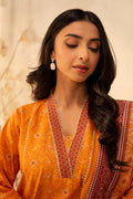 Zellbury | Unstitched 3 Piece Lawn | Shirt Shalwar Dupatta - 0115 - House Of Hania