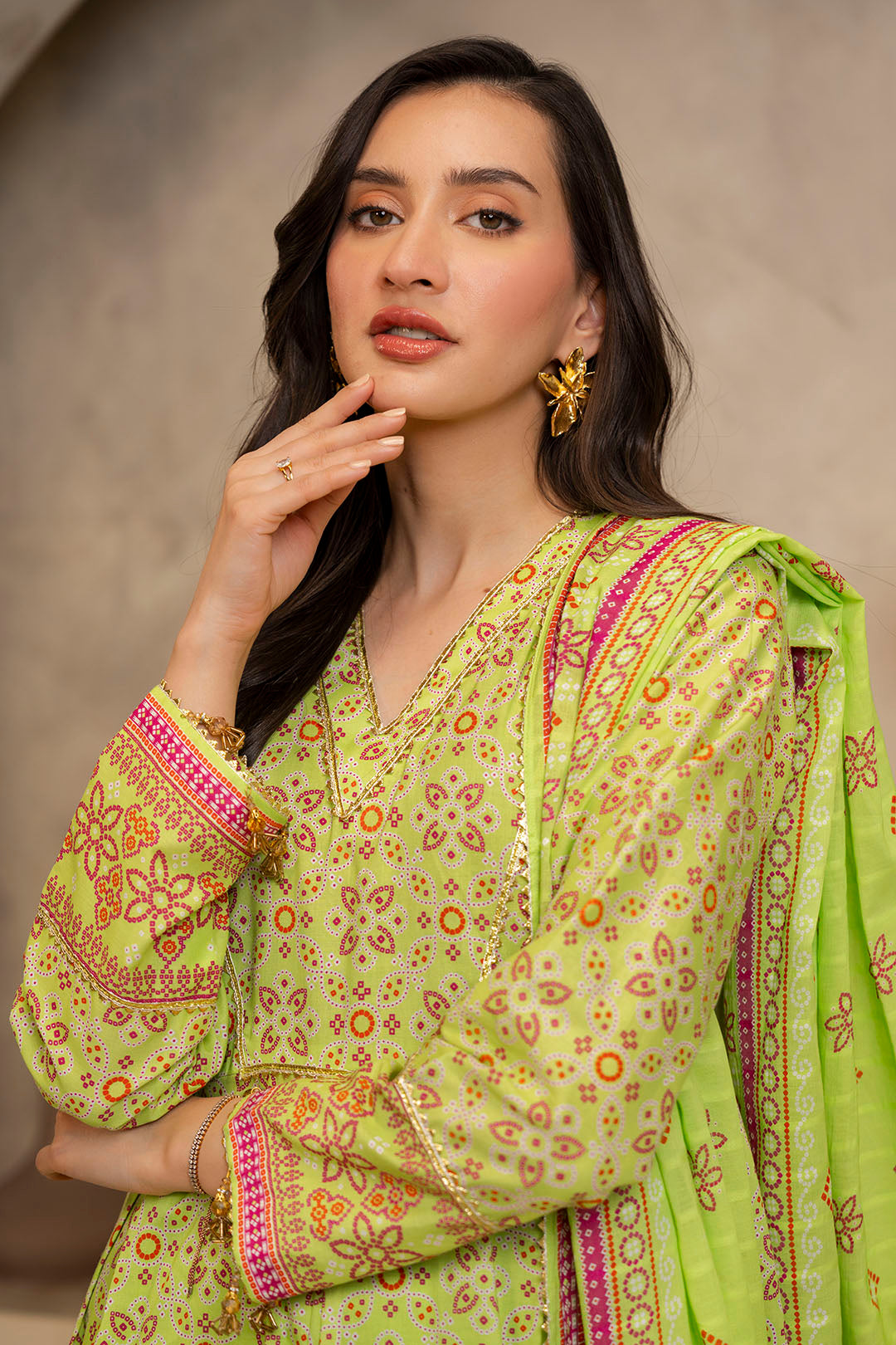 Zellbury | Unstitched 3 Piece Lawn | Shirt Shalwar Dupatta - 0121 - House Of Hania