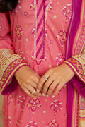 Zellbury | Unstitched 3 Piece Lawn | Shirt Shalwar Dupatta - 0122 - House Of Hania