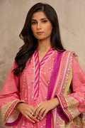 Zellbury | Unstitched 3 Piece Lawn | Shirt Shalwar Dupatta - 0122 - House Of Hania