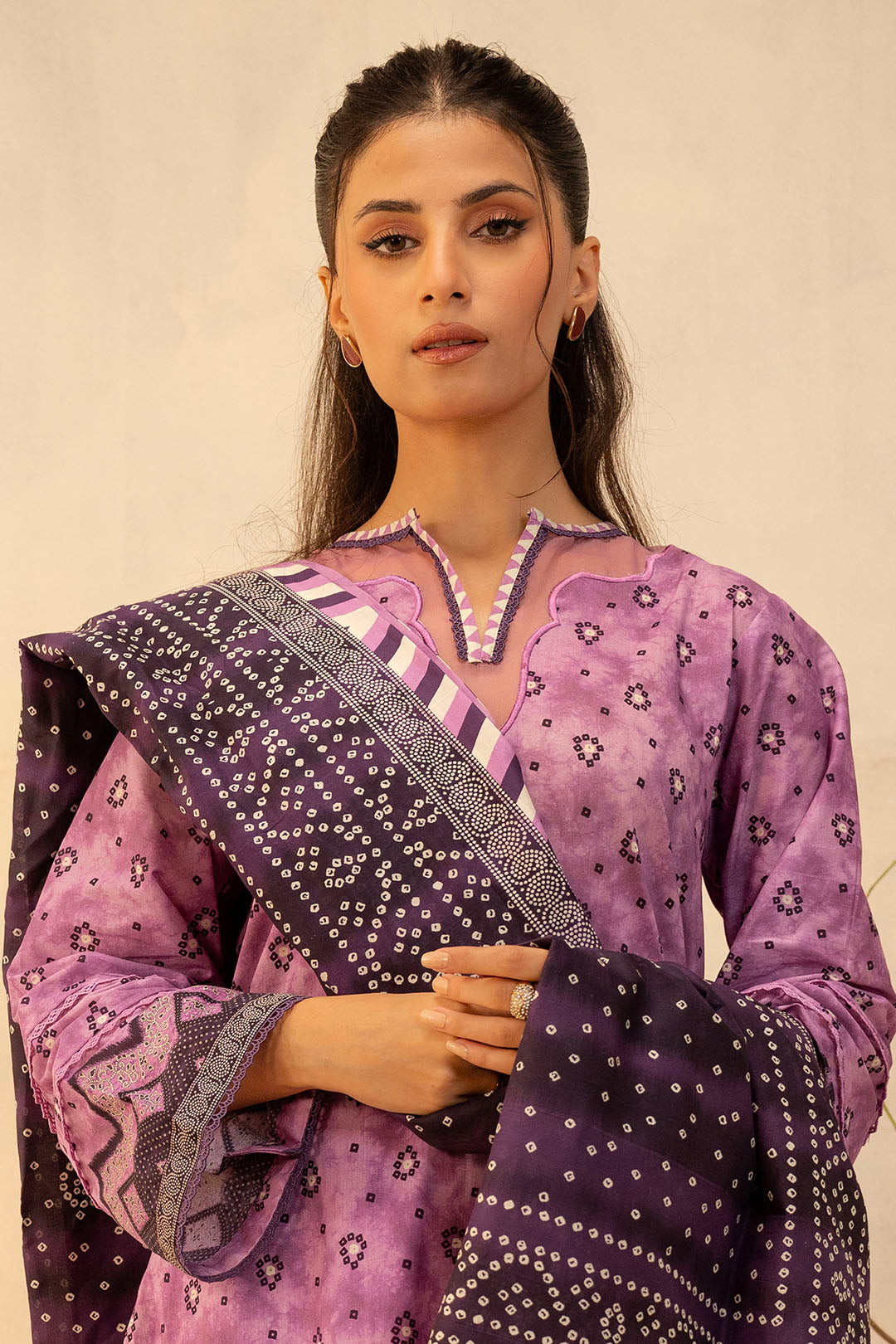 Zellbury | Unstitched 3 Piece Lawn | Shirt Shalwar Dupatta - 0126 - House Of Hania