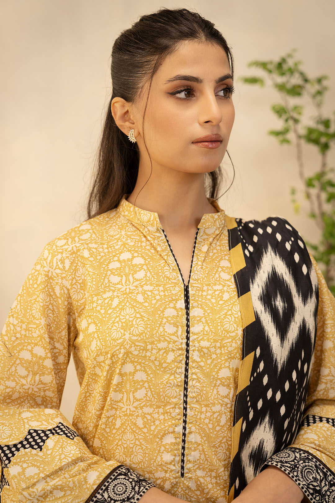 Zellbury | Unstitched 3 Piece Lawn | Shirt Shalwar Dupatta - 0130 - House Of Hania