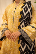 Zellbury | Unstitched 3 Piece Lawn | Shirt Shalwar Dupatta - 0130 - House Of Hania
