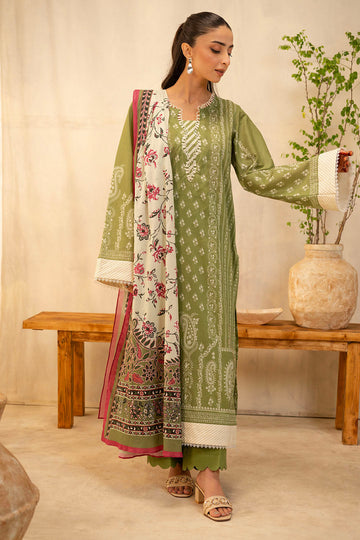 Zellbury | Unstitched 3 Piece Lawn | Shirt Shalwar Dupatta - 0134 - House Of Hania