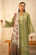 Zellbury | Unstitched 3 Piece Lawn | Shirt Shalwar Dupatta - 0134 - House Of Hania