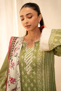 Zellbury | Unstitched 3 Piece Lawn | Shirt Shalwar Dupatta - 0134 - House Of Hania