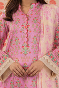 Zellbury | Unstitched 3 Piece Lawn | Shirt Shalwar Dupatta - 1070 - House Of Hania