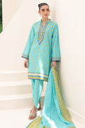 Zellbury | Unstitched 3 Piece Lawn | Shirt Shalwar Dupatta - 1191 - House Of Hania