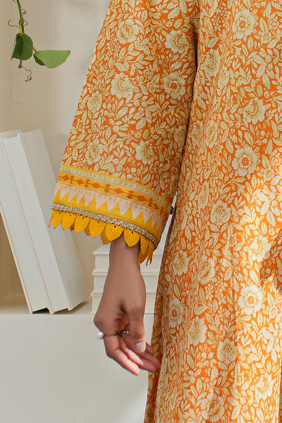 Zellbury | Unstitched 3 Piece Lawn | Shirt Shalwar Dupatta - 1197 - House Of Hania