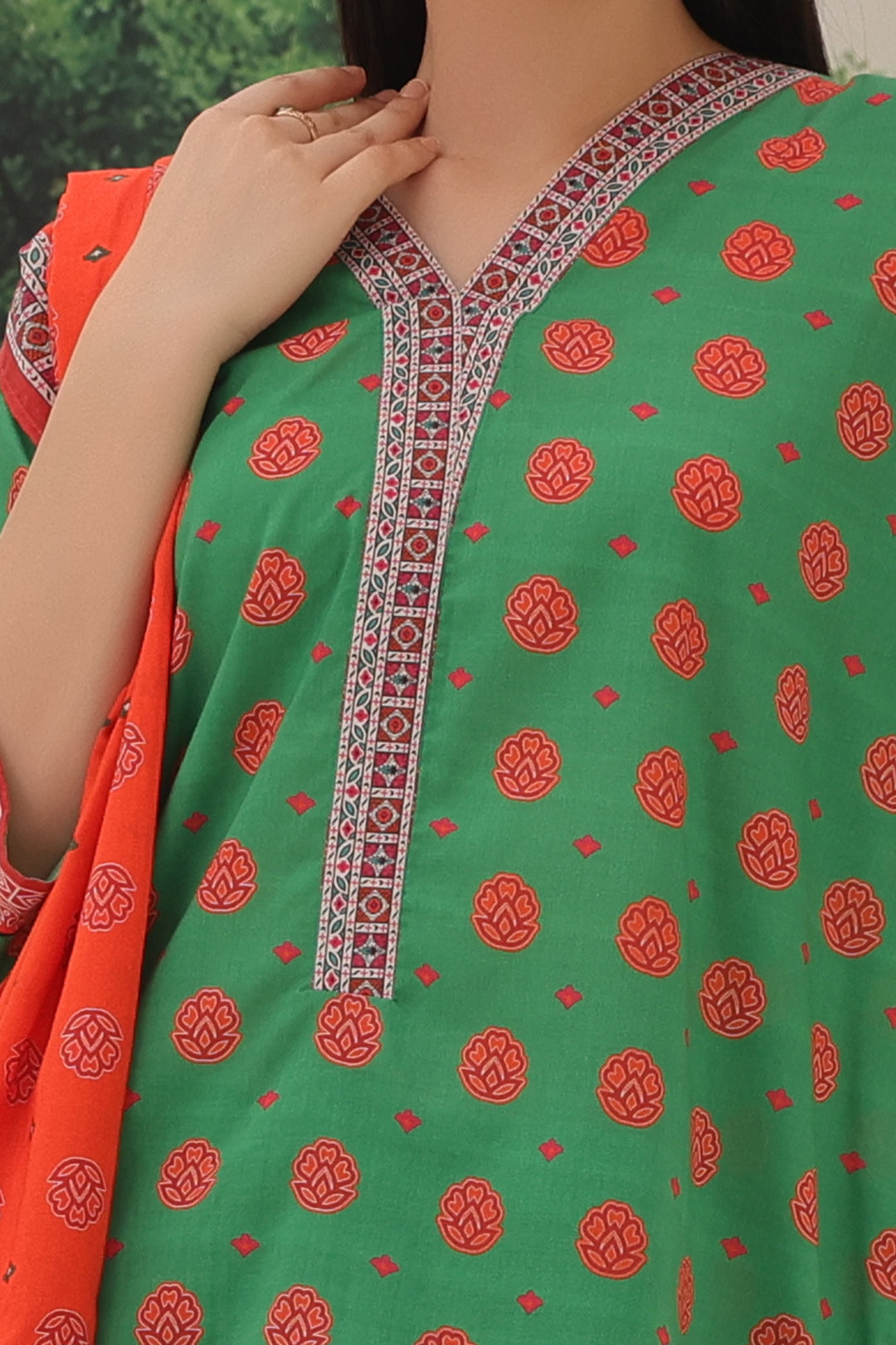 Zellbury | Unstitched 3 Piece Lawn | Shirt Shalwar Dupatta - 1221 - House Of Hania