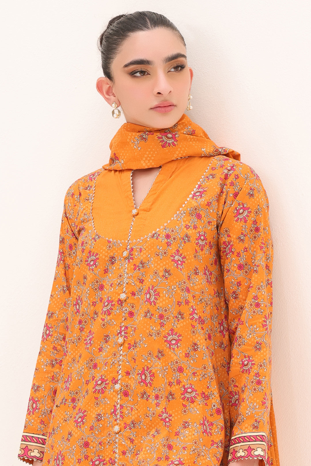 Zellbury | Unstitched 3 Piece Lawn | Shirt Shalwar Dupatta - 1226 - House Of Hania