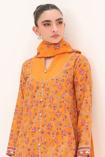 Zellbury | Unstitched 3 Piece Lawn | Shirt Shalwar Dupatta - 1226 - House Of Hania