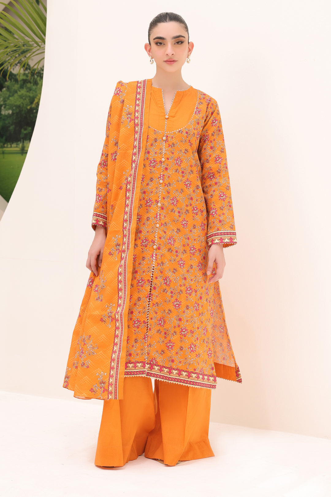 Zellbury | Unstitched 3 Piece Lawn | Shirt Shalwar Dupatta - 1226 - House Of Hania