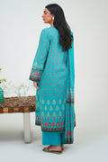 Zellbury | Unstitched 3 Piece Lawn | Shirt Shalwar Dupatta - 1227 - House Of Hania
