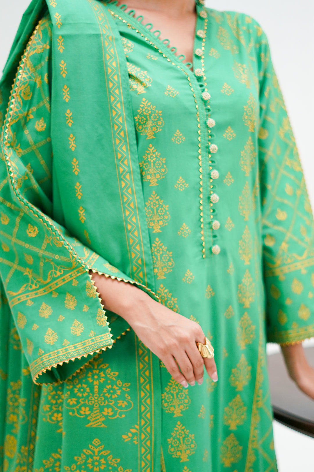 Zellbury | Unstitched 3 Piece Lawn | Shirt Shalwar Dupatta - 1237 - House Of Hania