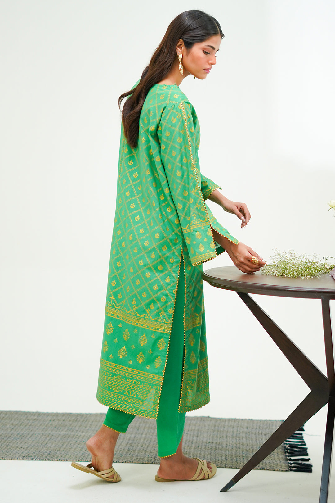 Zellbury | Unstitched 3 Piece Lawn | Shirt Shalwar Dupatta - 1237 - House Of Hania