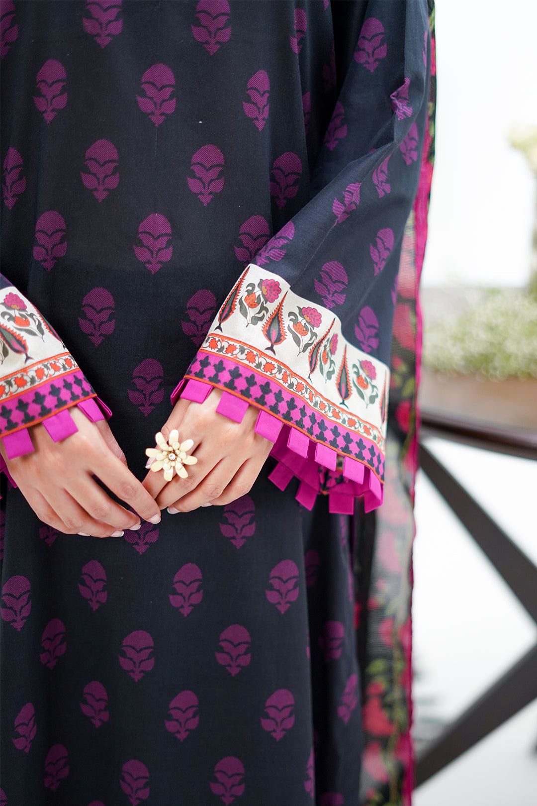 Zellbury | Unstitched 3 Piece Lawn | Shirt Shalwar Dupatta - 1324 - House Of Hania