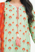 Zellbury | Unstitched 3 Piece Lawn | Shirt Shalwar Dupatta - 1325 - House Of Hania