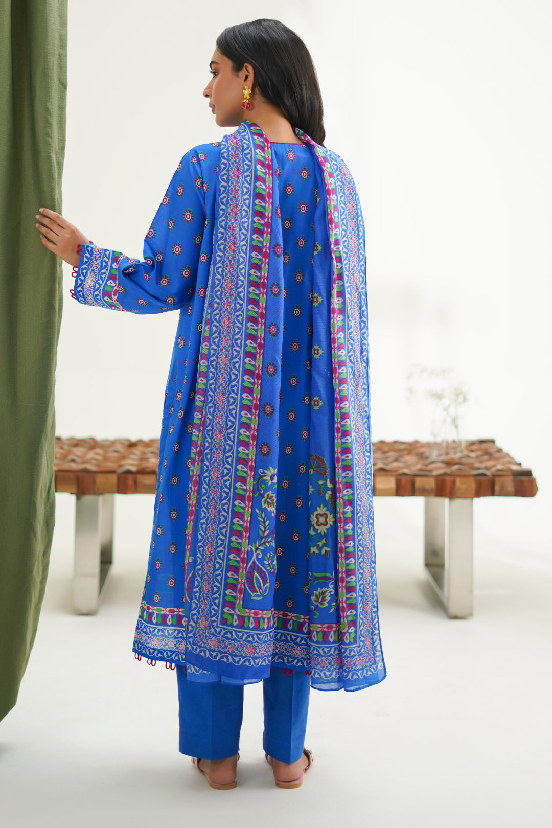 Zellbury | Unstitched 3 Piece Lawn | Shirt Shalwar Dupatta - 1326 - House Of Hania
