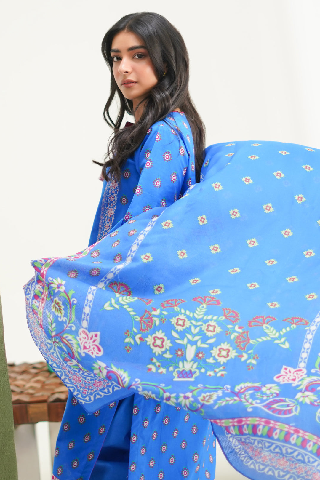 Zellbury | Unstitched 3 Piece Lawn | Shirt Shalwar Dupatta - 1326 - House Of Hania