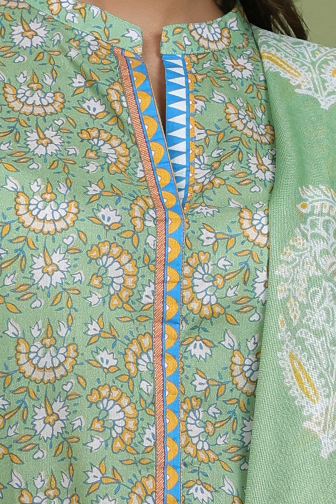 Zellbury | Unstitched 3 Piece Lawn | Shirt Shalwar Dupatta - 1419 - House Of Hania