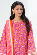 Zellbury | Unstitched 3 Piece Lawn | Shirt Shalwar Dupatta - 1421 - House Of Hania