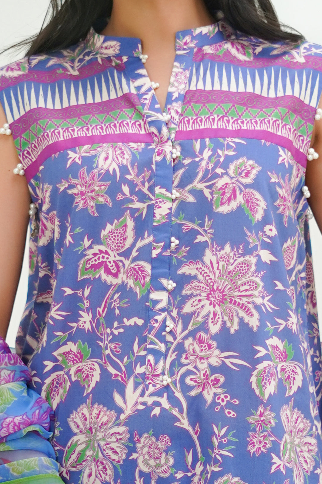 Zellbury | Unstitched 3 Piece Lawn | Shirt Shalwar Dupatta - 1501 - House Of Hania